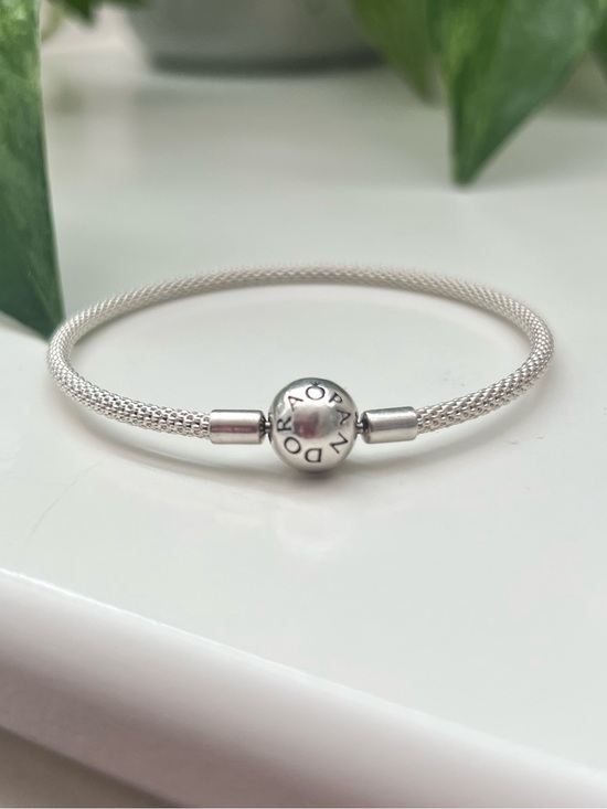Pandora Jewelry - Pandora Mesh Bangle Bracelet, 925, Size Medium, 19cm